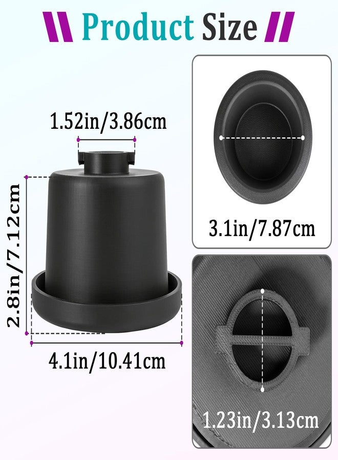Joworthy 2 Pcs Cup Holder Replacements Compatible with Britax One4Life Car Seats, Single Cup Holder for Child Car Seats, Dishwasher Safe, Easy Snap Installation Durable(Black) - Image 3