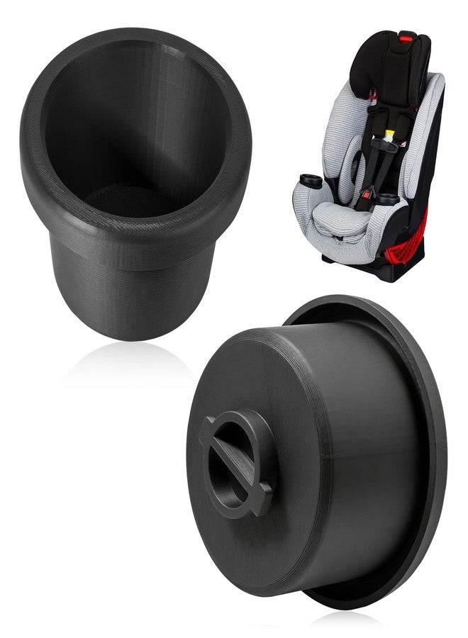 Joworthy 2 Pcs Cup Holder Replacements Compatible with Britax One4Life Car Seats, Single Cup Holder for Child Car Seats, Dishwasher Safe, Easy Snap Installation Durable(Black) - Image 1