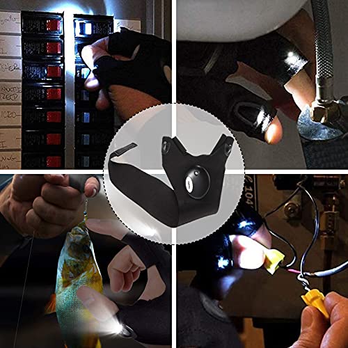 KUCHEY LED Flashlight Gloves Stocking Stuffers for Men Adults Gifts for Men Dad Birthday Gadgets Gifts Valentines Christmas for Him Boyfriend Husband Fishing Camping Repairing Tools - Image 4
