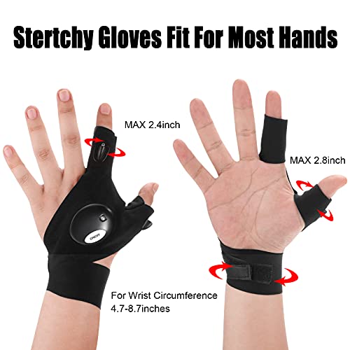 KUCHEY LED Flashlight Gloves Stocking Stuffers for Men Adults Gifts for Men Dad Birthday Gadgets Gifts Valentines Christmas for Him Boyfriend Husband Fishing Camping Repairing Tools - Image 2
