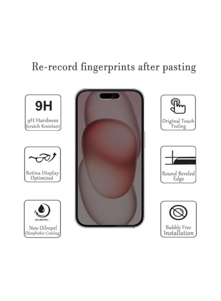 إلترازون واقي شاشة للخصوصية من السيراميك غير اللامع مضاد للتجسس لهاتف Iphone 15 Pro Max [ليس زجاجًا]، طبقة مرنة لاصقة كاملة مضادة للتجسس لهاتف Iphone 15 Pro Max 2023 أسود - Image 2