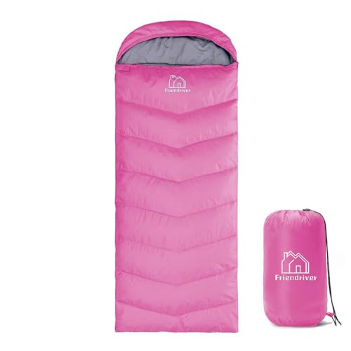 Friendriver XL Size Upgraded Version of Camping Sleeping Bag 4 Seasons Warm and Cool, Lighter Weight, Adults and Children Can Use Waterproof Camping Bag, Travel and Outdoor Activities - Image 1