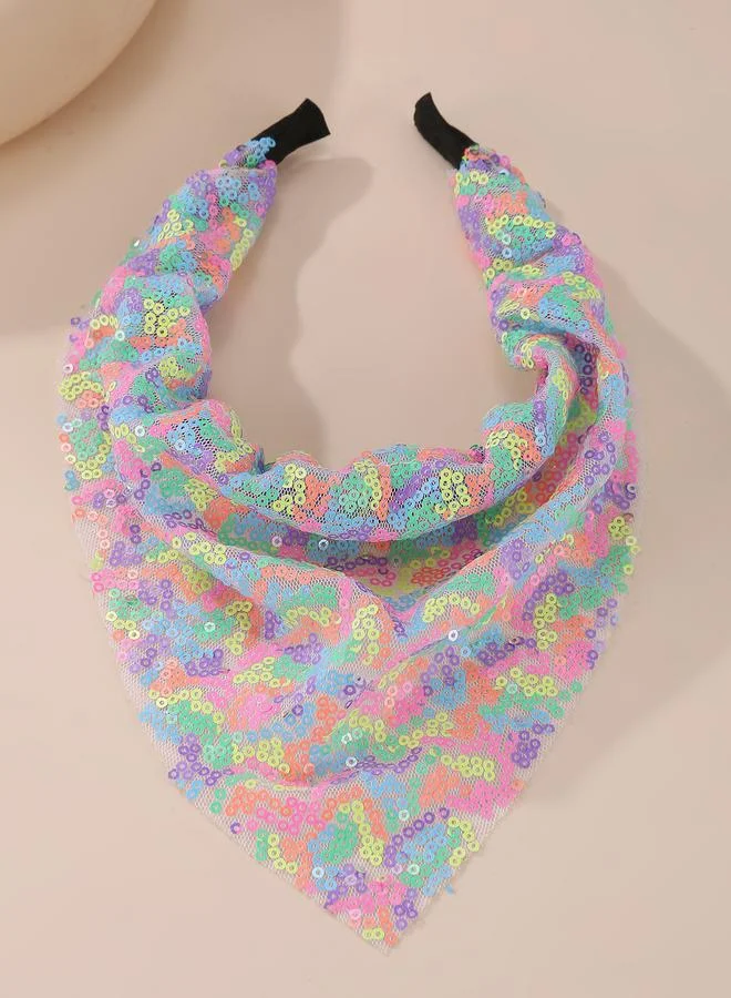 تايك تو Sequin Triangle Headband