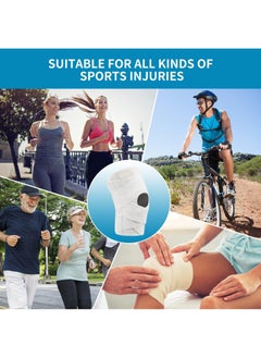 Sweet seven Knee Brace for Meniscal Tear Knee Pain, ACL & MCL Injuries - Adjustable Support for Arthritis Recovery - Breathable & Stabilizing for Men and Women（White）  - Image 4