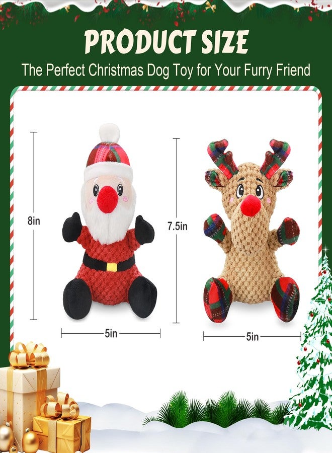 Newget Squeaky Dog Toys, 2 Pack Dog Chew Toys with Crinkle Paper for Puppy, Small, Medium, Large Dogs, Interactive Pet Holiday Toys for Training and Reducing Boredom - Image 3