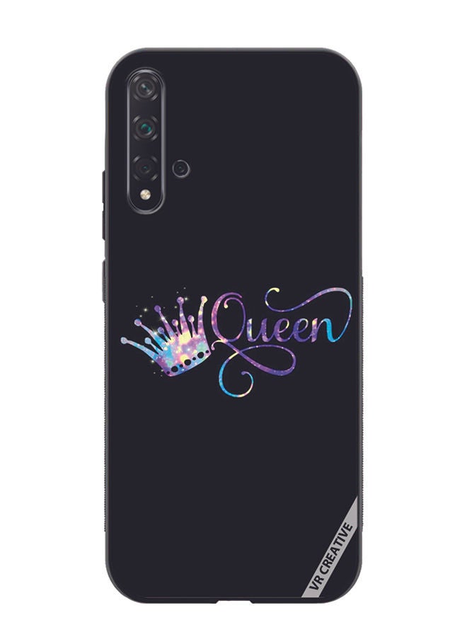 VR CREATIVE Protective Case Cover For Huawei Nova 5T Queen Design Multicolour - Image 1