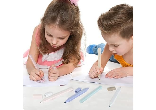 MS Export 12Pcs Aesthetic Cute Highlighters, Bible Pastel markers and Pens, No-Bleed School Supplies and Office Journal DIY Home (Two Side Highlighters Pen) birthday return gifts for kids - Image 2