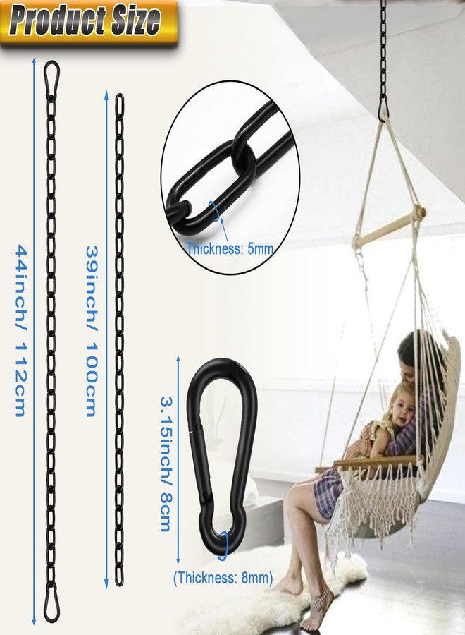 Gelury Hanging Swing Chain 44in, 2Pcs Stainless Steel Chain 660LB Capacity, Hanging Chain Extension, Heavy Duty Chains for Punching, Boxing Bag - Image 2