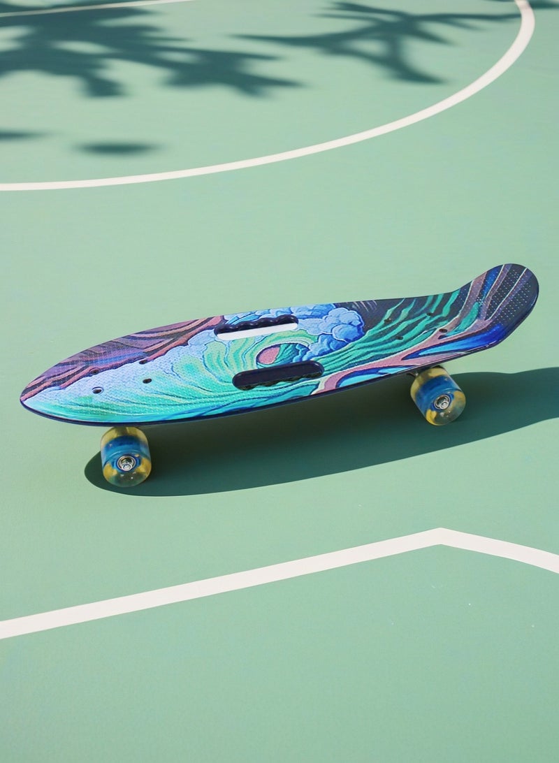 إيزي فيتشور لوح تزلج EASY FUTURE Penny Board للأطفال من سن 6 إلى 12 عامًا - لوح تزلج قصير كامل للشباب والمراهقين والمبتدئين - Image 5