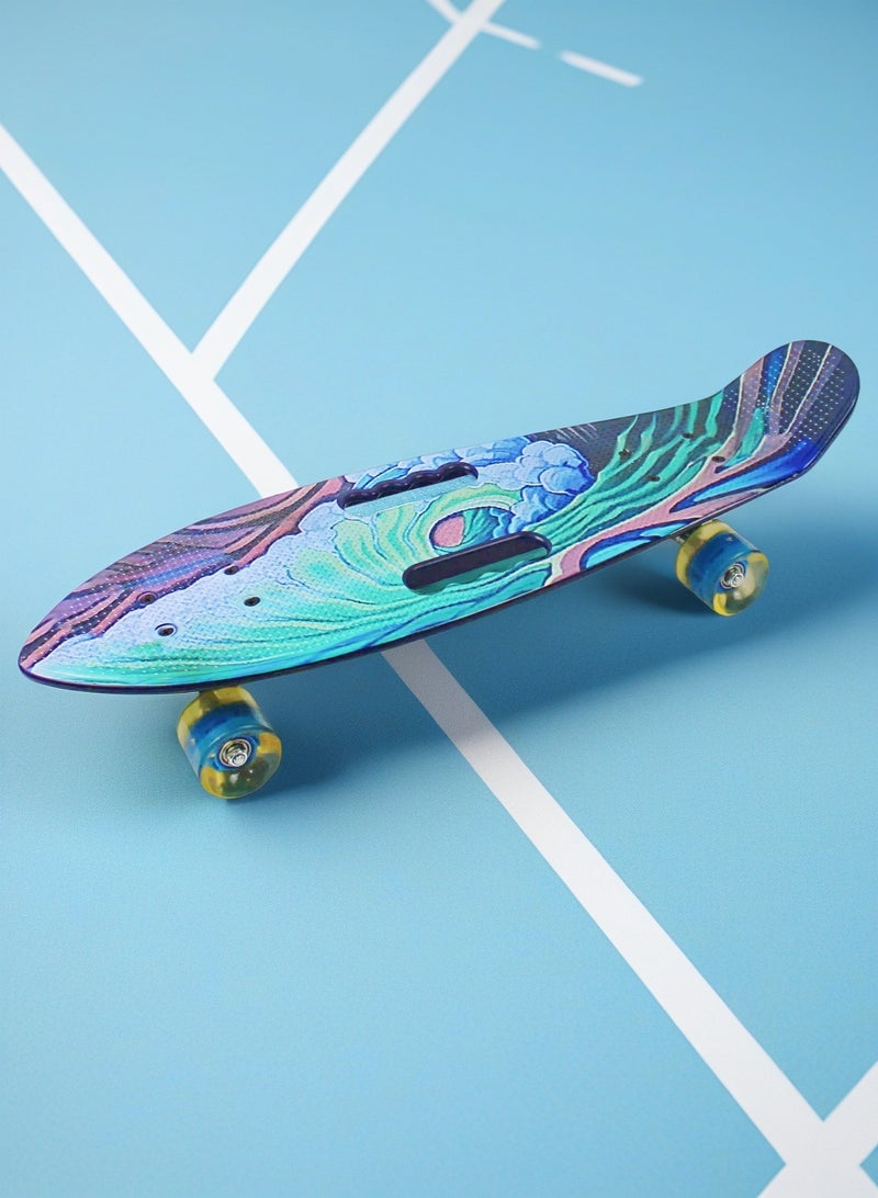 إيزي فيتشور لوح تزلج EASY FUTURE Penny Board للأطفال من سن 6 إلى 12 عامًا - لوح تزلج قصير كامل للشباب والمراهقين والمبتدئين - Image 1