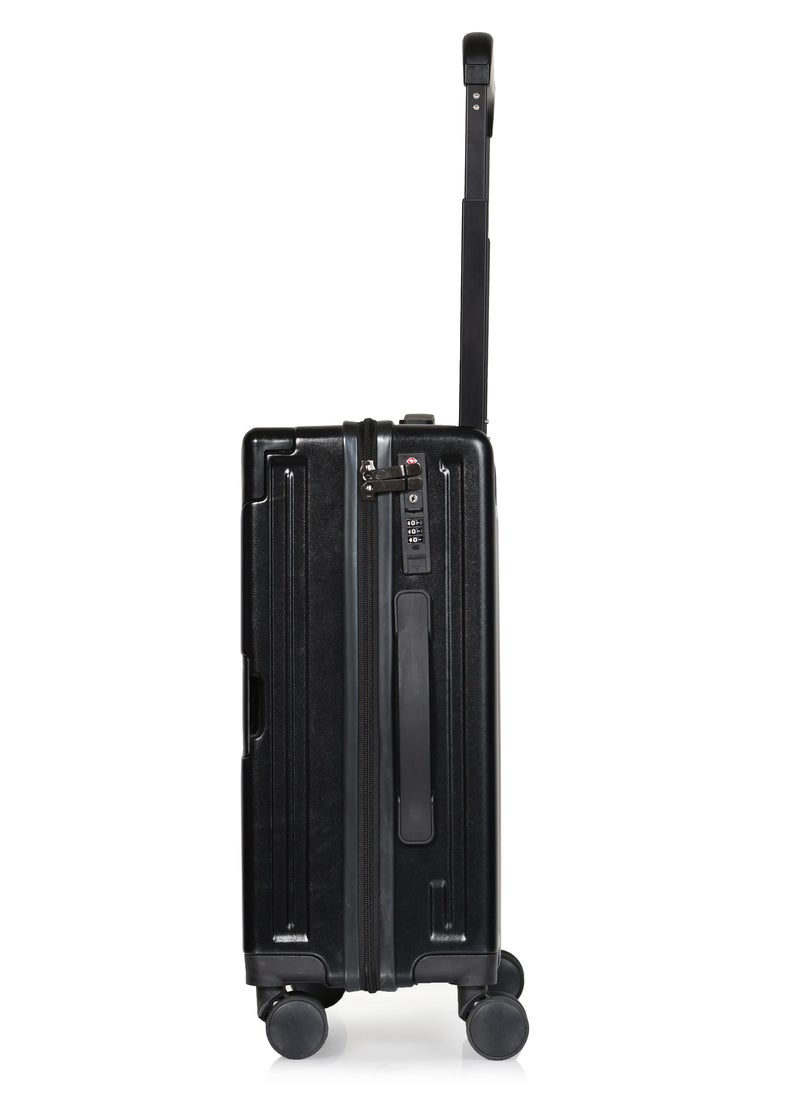 MORANO Lightweight modern Morano travel bag made of hard ABS material Black Size: 37 cm*22 cm*48 cm  - Image 3