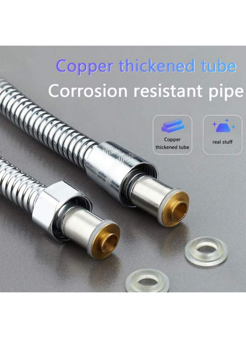 Mawson Mawson Shower Hose Universal Home Stainless Steel Flexible Soft Shower Pipe Silver Color Common Shower Head Tube Water PipeSize 15 Meter Pipe  - Image 2