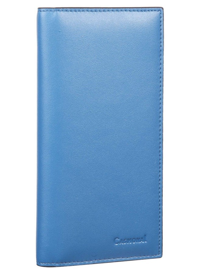 Casmonal - Premium Leather Checkbook Cover For Men And Women Checkbook Holder Wallet Rfid Blocking - Image 1
