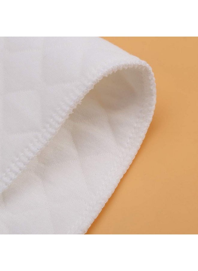Nappy Liner Cloth Diaper Set - 10pcs, Organic Cotton, Soft and Breathable, Double Water Absorbency, Stitched to Prevent Fraying, Reusable, Easy to Use and Clean (Six Layers