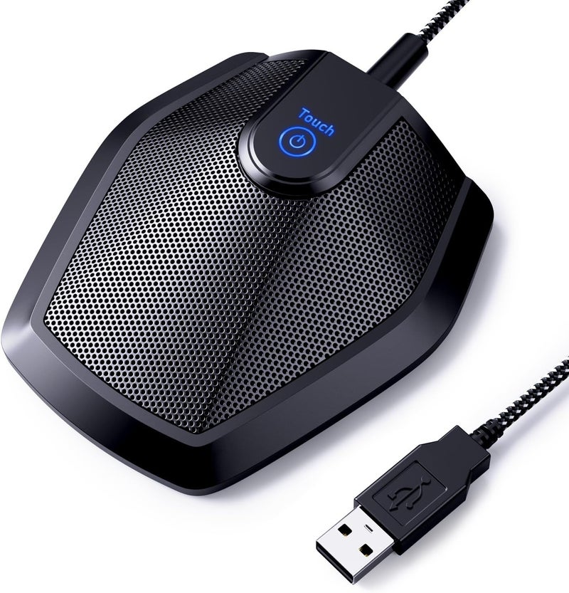 تونور ميكروفون مؤتمر USB من TONOR، ميكروفون مكثف متعدد الاتجاهات لأجهزة الكمبيوتر لمؤتمرات الفيديو، التقاط صوت محسّن، تسجيل، فصول عبر الإنترنت، كاتب محكمة، تشغيل وتوصيل فوري متوافق مع Mac OS X وWindows PC - Image 1