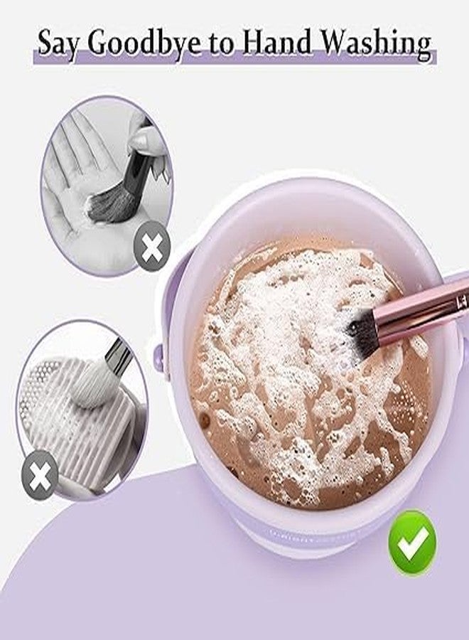 STHITI Makeup Brush Cleaning Mat, 3 In 1 Silicone Makeup Brush Cleaner Bowl with Brush Drying Holder, Makeup Brush Scrubber for Makeup Brush, Makeup Sponge, Powder Puff - Image 4