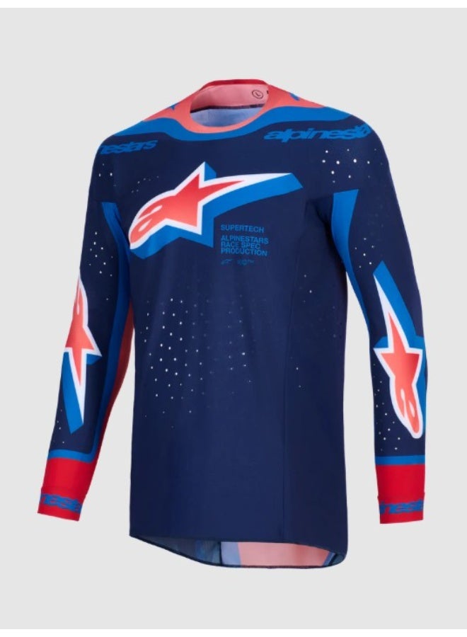 ALPINESTARS SUPERTECH Vista Jersey Vista Dark Navy/Hot Coral/Cobalt - Image 3