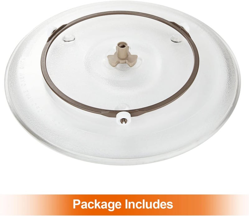 JMIATRY Microwave Turntable Glass Plate, 270mm Microwave Plate Replacement with 6 Fixers, Microwave Glass Plate with Turntable Ring and Support - Image 4