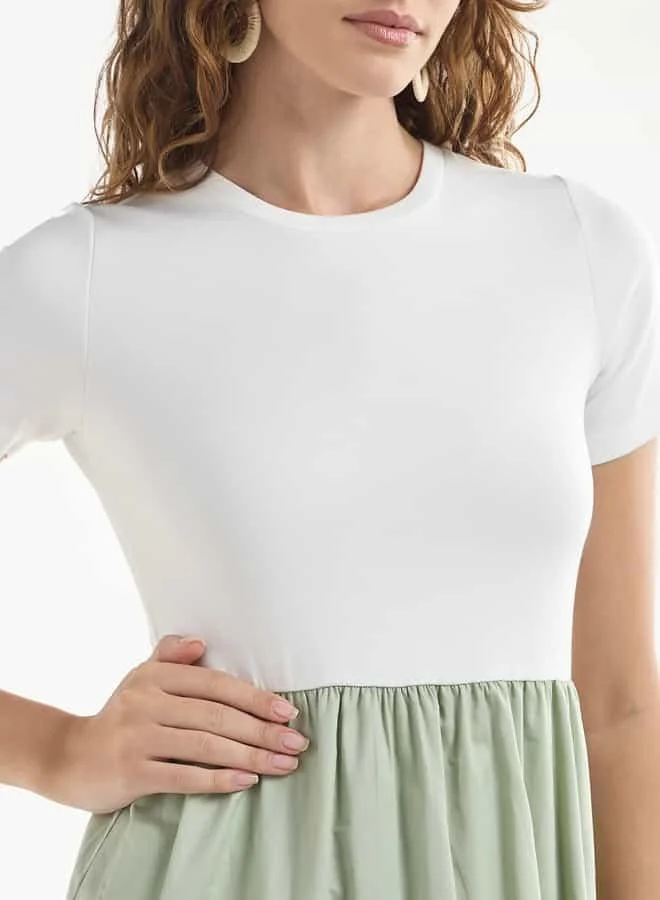 Splash FAV Two-Tone Casual Dress