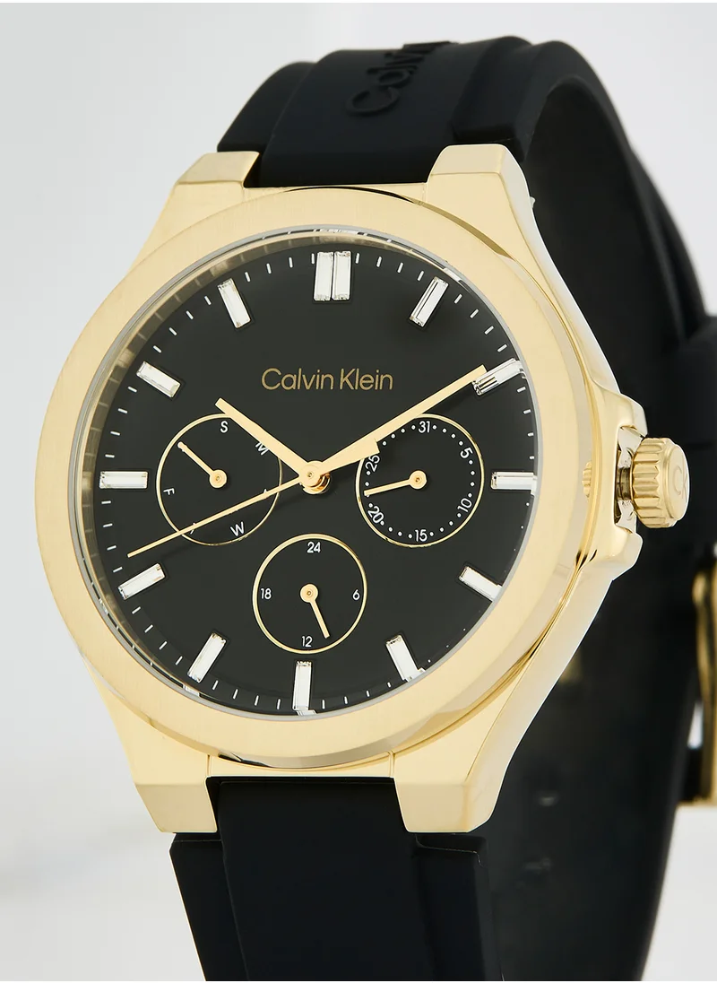 CALVIN KLEIN Analog Silicone Strap Watch