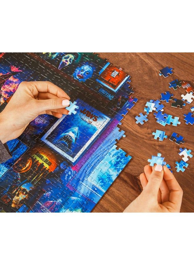 Toynk House Of Horrors And Scary Movies 1000 Piece Jigsaw Puzzle By Rachid Lotf ; Interactive Brain Teaser Board Game For Adults Educational Toys & Games ; 28 X 20 Inches - Image 5