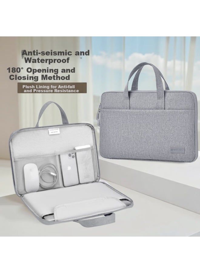 Brinch Full-open Laptop Bag, 12/13.3 Inch, Business Lightweight Notebook Bag For Men And Wome