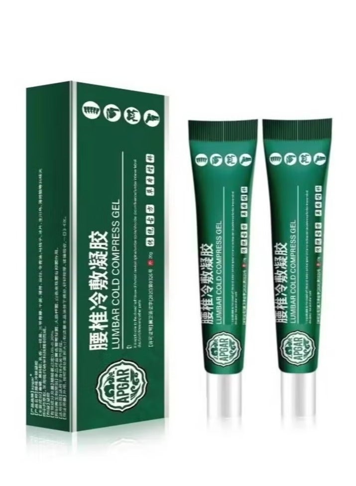 RedMapleTEK 2PCS Lumbar Cold Compress Gel , Relieves Pain Joints, Cervical Spine And Lumbar Discs,Knee Pain Relief , Natural Herbal Joint Pain Relief Gel 20g  - Image 1