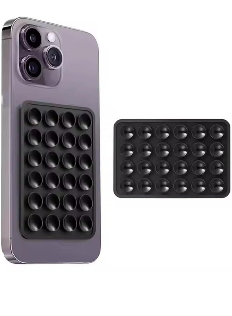 JAJEEK Silicone Suction Phone Case,Double Sided Suction Cup, Silicone Suction Adhesive Phone Case Suitable for Selfies and Videos Mirror Shower Holder,Hands-Free Accessory for Bathroom,Home, Kitchen and More - Image 1