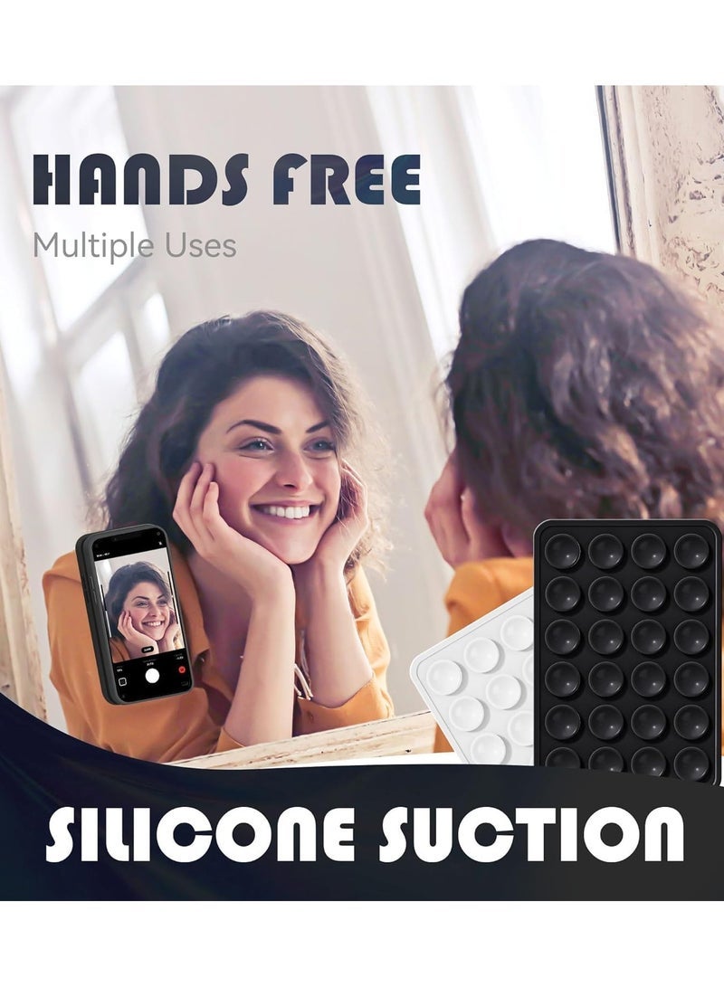 JAJEEK Silicone Suction Phone Case,Double Sided Suction Cup, Silicone Suction Adhesive Phone Case Suitable for Selfies and Videos Mirror Shower Holder,Hands-Free Accessory for Bathroom,Home, Kitchen and More - Image 5