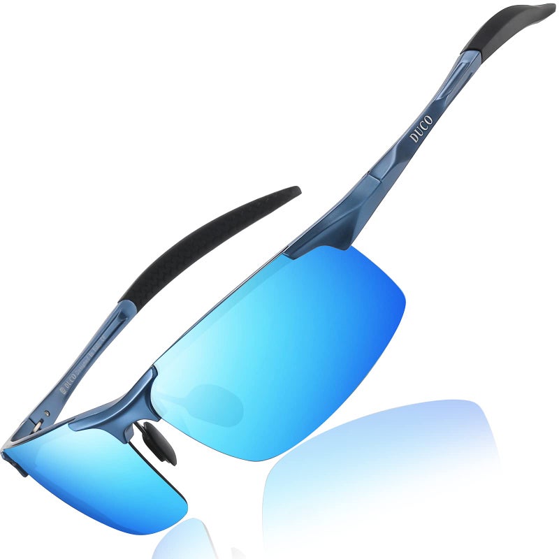 DUCO Mens Sports Polarized Sunglasses UV Protection Sunglasses for Men 8177s - Image 1
