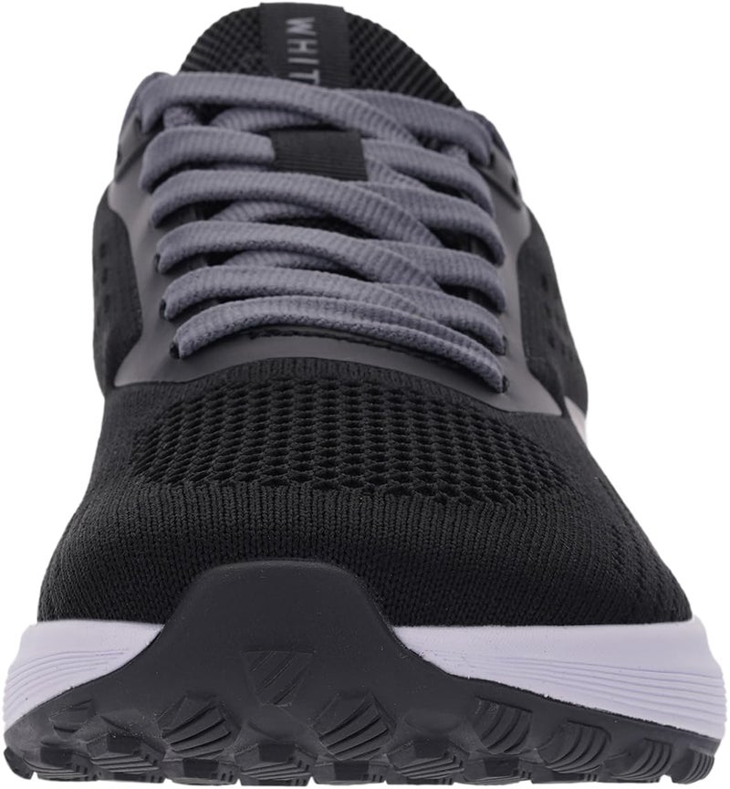 WHITIN Womens Wide Toe Box Walking Shoes Lightweight Athletics Road Running Breathable Mesh Outdoor Cushioned Rubber Outsole Sneakers for Female Size 9 Black Grey 40 - Image 2