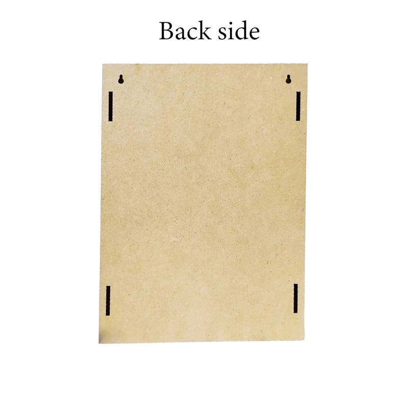 LET'S DIY LETS DIY Plain Jharokha MDF Cutout Box DIY Art Craft Kit Wall Hanging Decor Festival Gift Wedding Decoration Customizable Creative Craft Project - Image 3