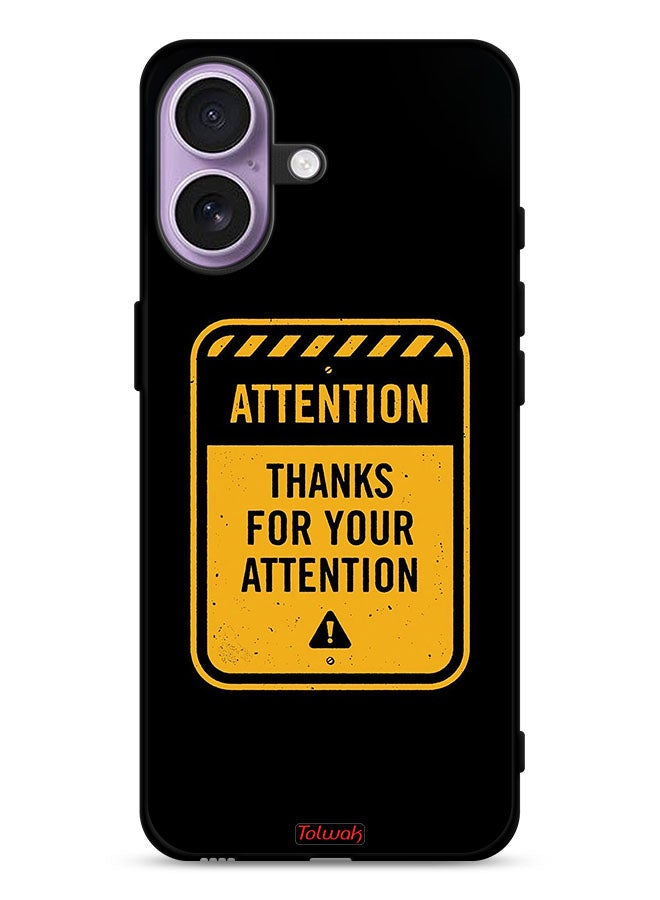 Tolwak Apple iPhone 17 Protective Case Cover Thanks For Attention - Image 1