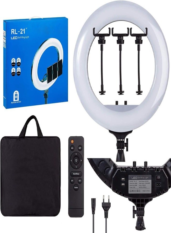 ATM ATM 21-inch Led Soft Ring Light With Tripod Remote Control Phone Holders Z1D902DECD58DE861DB08Z