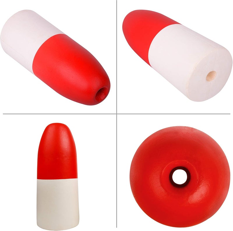 Shaddock Fishing Crab Fishing Trap Floats Buoy - Kayak Outrigger Stabilizer Crab Pot Markers 5x11 6x14 7x14 inch Red/White - Image 3