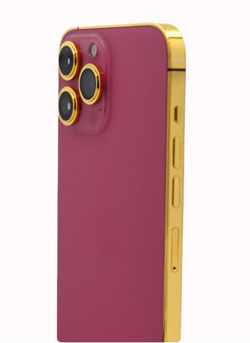 Caviar Luxury 24K Gold Frame Customized iPhone 14 Pro Max 256 GB - pzsku/Z1D9045ED1100007CEE5FZ/45/_/1671197343/6f682995-64a9-4c97-9e95-c1bf17fc09aa
