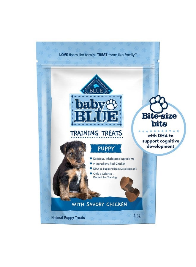 Blue Buffalo Baby Blue Training Treats Natural Puppy Soft Dog Treats, Savory Chicken 4Oz Bag - Image 1