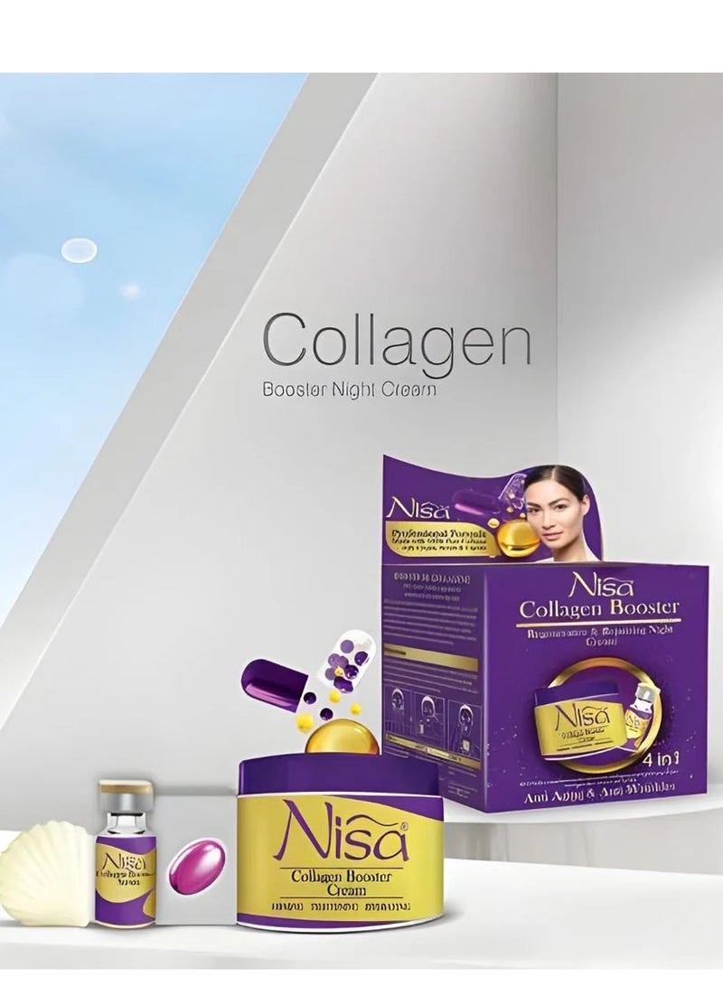 Nisa Collagen Booster Beauty Cream Regenerative And Repairing Night Cream 4 In 1