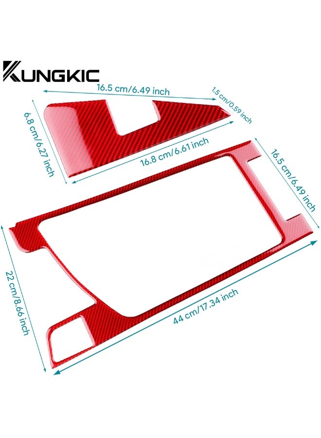 KUNGKIC for Alfa Romeo Giulia 952 2015 2016 2017 2018 2019 Car Armrest Box Real Soft Carbon Fiber Sticker Interior Accessories - Image 3