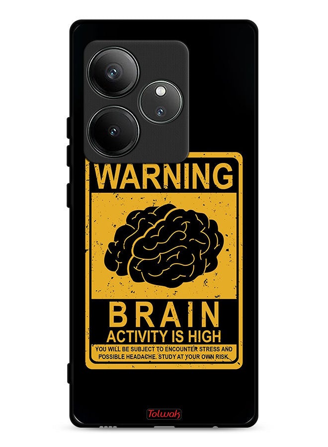 Tolwak Realme GT Neo6 5G Protective Case Cover Warning Brain Activity Is High - Image 1