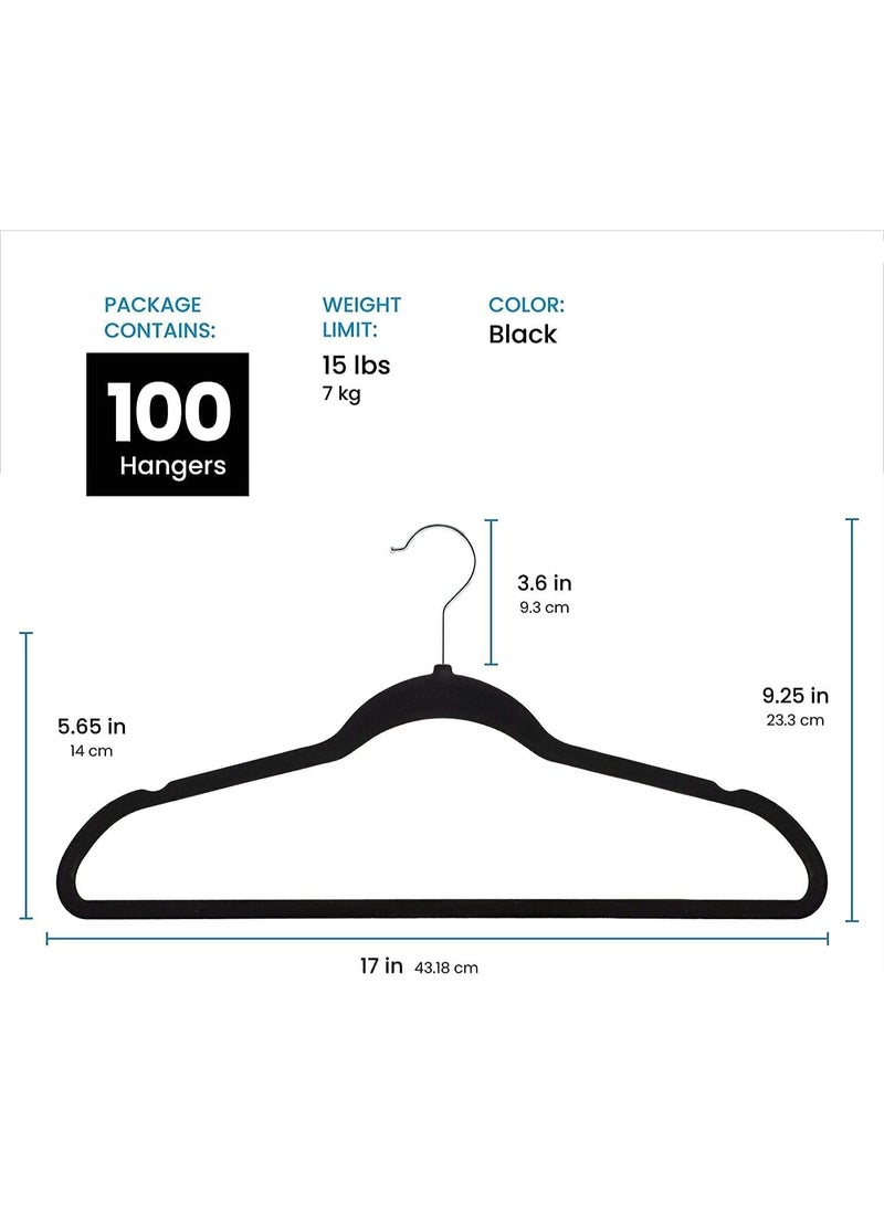 BLOOMING TIME Non-Slip Velvet Hangers Suit Hangers Ultra Thin Space – Non-Slip Velvet Closet Hangers with 360° Swivel Hook, Ultra-Thin Space-Saving Design, Heavy-Duty (Holds Up to 10 lbs) for Coats, Jackets, Shirts, Dresses & Pants - Image 2