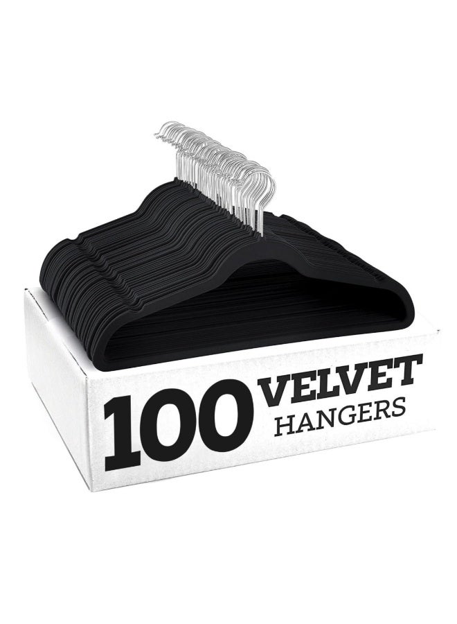 BLOOMING TIME Non-Slip Velvet Hangers Suit Hangers Ultra Thin Space – Non-Slip Velvet Closet Hangers with 360° Swivel Hook, Ultra-Thin Space-Saving Design, Heavy-Duty (Holds Up to 10 lbs) for Coats, Jackets, Shirts, Dresses & Pants - Image 1