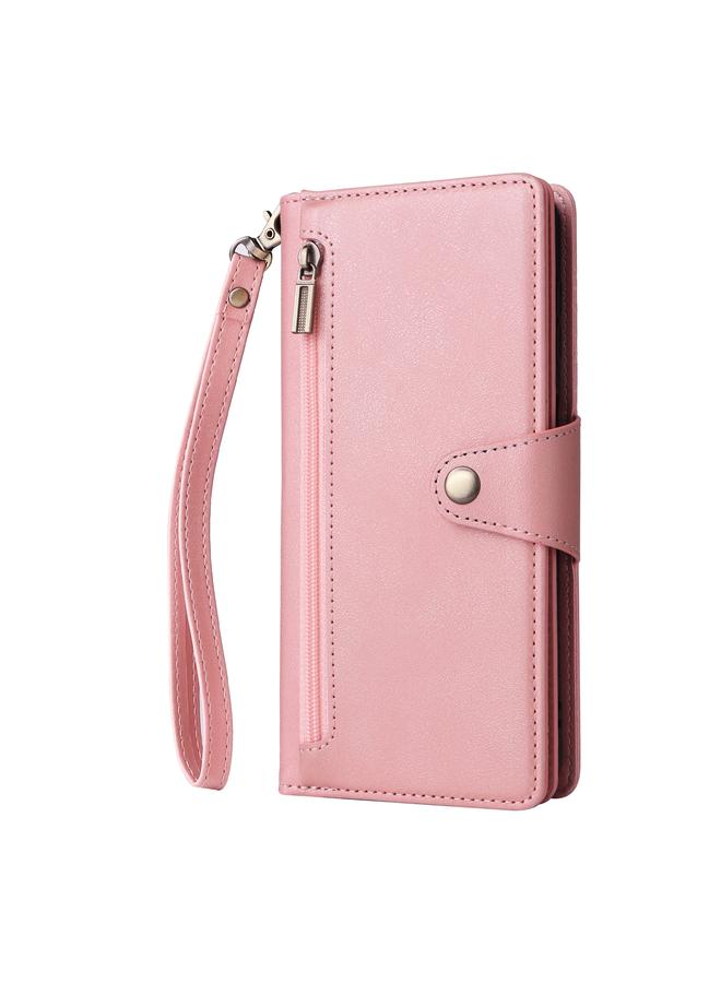 اس-توب جراب لهاتف Samsung Galaxy A14 5G مع مشبك برشام و9 بطاقات، جراب جلدي قابل للطي بثلاثة أضعاف - Image 2