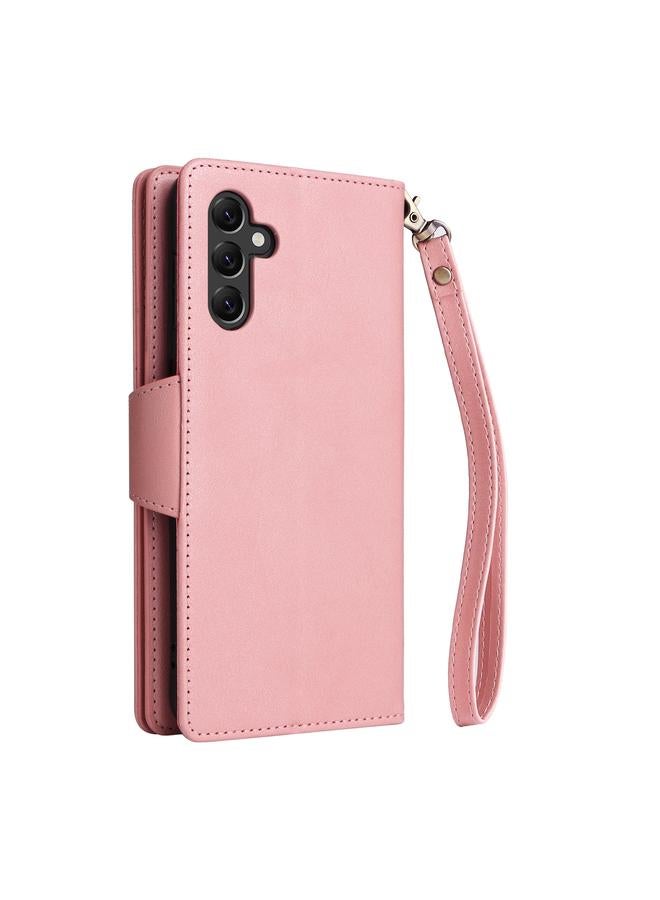 اس-توب جراب لهاتف Samsung Galaxy A14 5G مع مشبك برشام و9 بطاقات، جراب جلدي قابل للطي بثلاثة أضعاف - Image 3