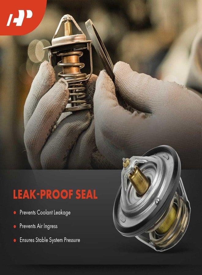 أ-بريميوم منظم حرارة سائل تبريد المحرك A-Premium مع مانع تسرب، متوافق مع سيارات سوبارو فورستر 2004-2016، وإمبريزا 1995-2011، وليجاسي 1995-2015، وأوتباك 2000-2015، وSVX 1995-1997، وتريبيكا 2008-2014، وساب 9-2X 2005-2006 - Image 5