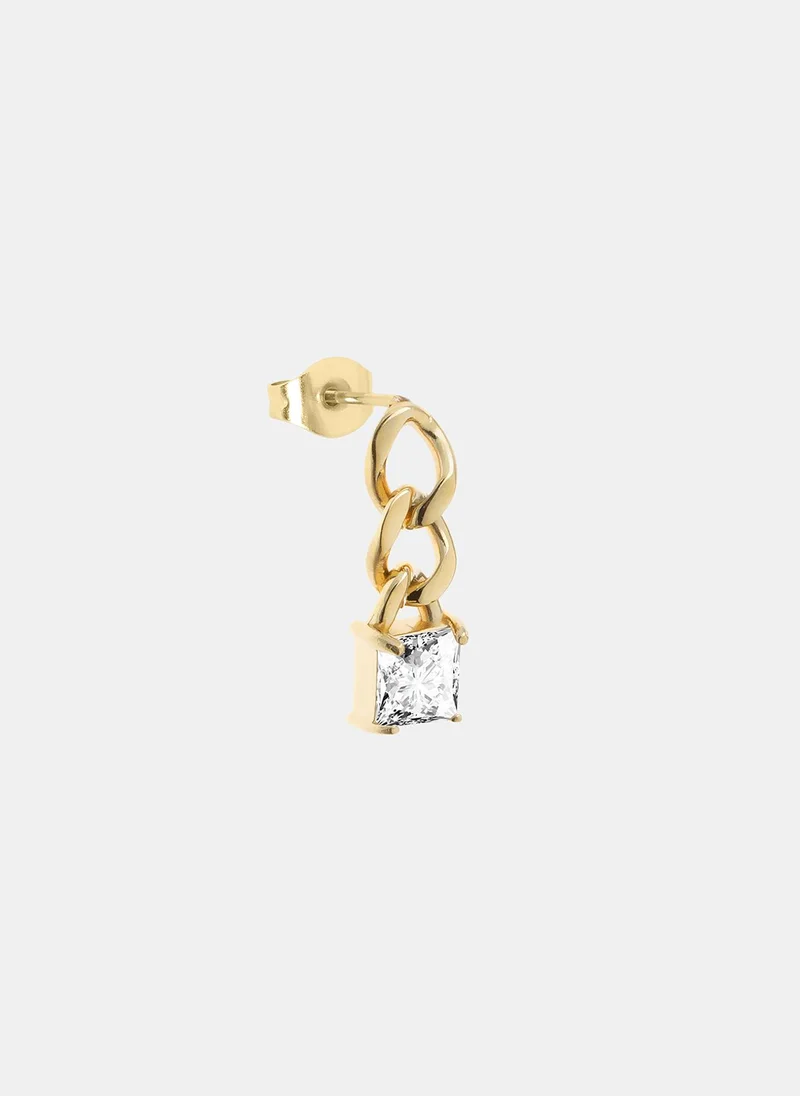 Liu Jo Earrings with rhinestone square cut element