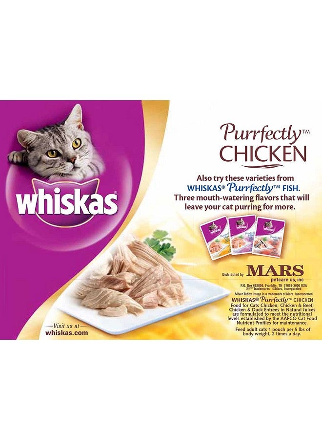 WHISKAS PURRFECTLY Chicken Variety Pack Wet Cat Food 3 Ounces (10-Counts) by Whiskas Wet Food - Image 2