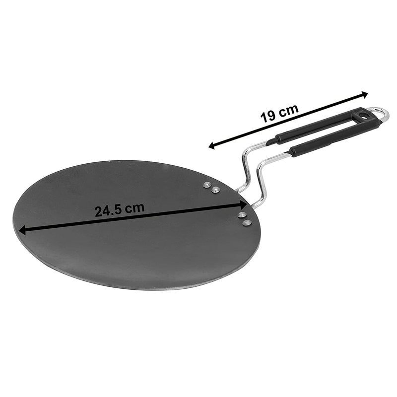 MARWALL Iron Roti Tawa 245 cm Dia with Stainless Steel Bakelite Handle - Image 3