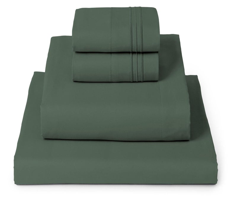 Mellanni California King Sheets Set  4 PC Iconic Collection Bedding  Hotel Luxury Extra Soft Cooling Bed Sheets  Wrinkle Fade Stain Resistant Cal King Emerald Green