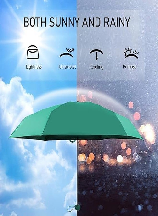 KANUPRIYA Mini Umbrella with Case for Men & Women (Manual Open) Compact Travelling Umbrella, Polyester & UV Protection Fabric for Summer/Anti-Slip Handle- Use in Rain & Summer - Image 5